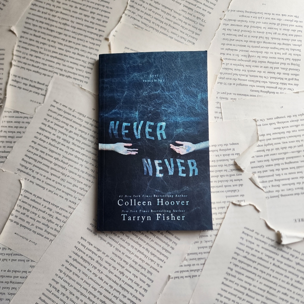 Never Never by Colleen Hoover and Tarryn Fisher Indie Oop Cover Paperback Book